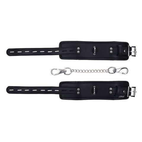 Sportsheets EDGE BDSM Play Handcuffs Restraints Black - Masks And Blindfolds