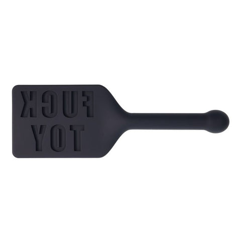 Sportsheets EDGE FUCK TOY Silicone Bondage Spanking Paddle Black - Paddles And Slappers
