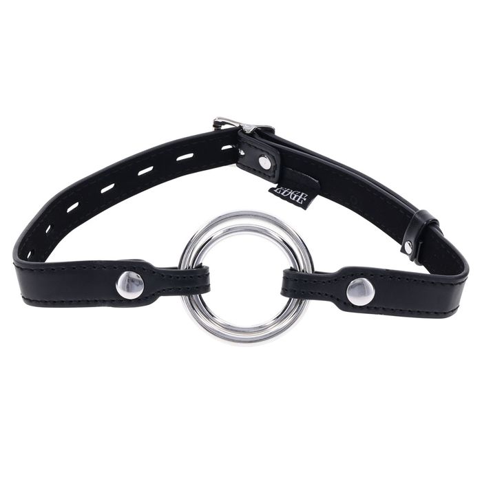 Sportsheets EDGE Interchangeable BDSM Play Mouth Gag Ring Black Bondage Gags and Bits