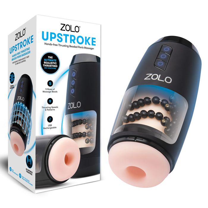 Zolo Upstroke USB Rechargeable Auto Thrusting Mens Masturbator Flesh Masturbators and Strokers