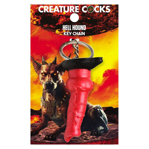 XR Brands Creature Cocks Hell-Hound Fantasy Dildo Keyring - Party Gifts and Novelties