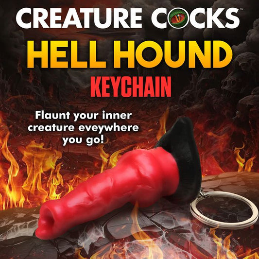 XR Brands Creature Cocks Hell-Hound Fantasy Dildo Keyring Party Gifts and Novelties