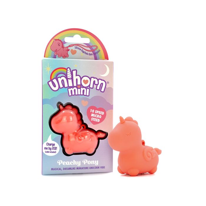 Unihorn Mini Peachy Pony Rechargeable Stimulator Peach Personal Massagers