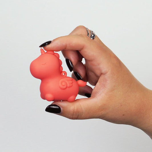 Unihorn Mini Peachy Pony Rechargeable Stimulator Peach Personal Massagers