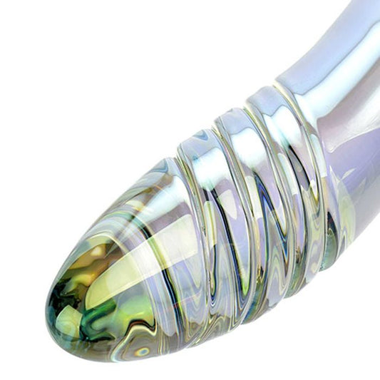 Adam & Eve FAIRY WAND Ridged Glass Dildo 22cm Glass Sex Toys