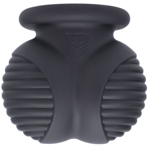 Doc Johnson Fort Troff Ball Bunker Ball Stretcher Black - Ball Stretchers and Crushers