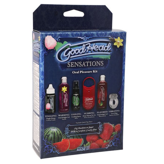 Doc Johnson GoodHead Lotion Sensations Kit 6 Piece Massage Oils and Lubricants