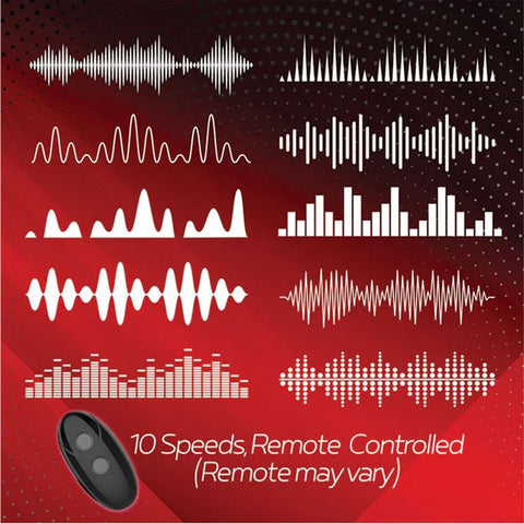 Icon Brands Red Dot V1 Vibrating Cock Ring with Remote Black - Vibrating Cock Rings