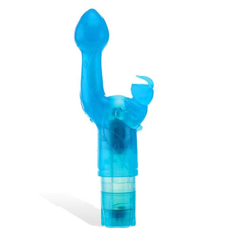 Adam & Eve BUNNY KISS Rabbit Vibrator Blue - Rabbit Vibrators