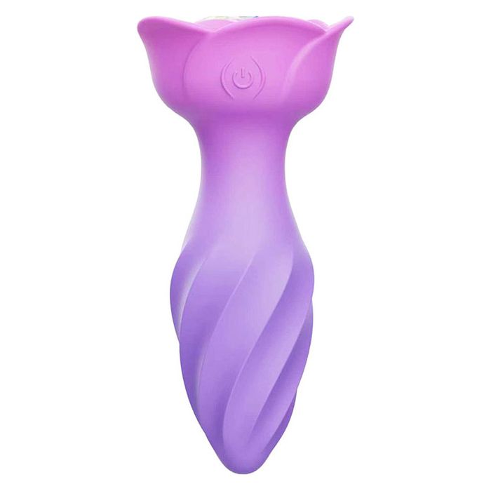 Adam & Eve Rotating & Vibrating ROSE Anal PLUG Pink Butt Plugs