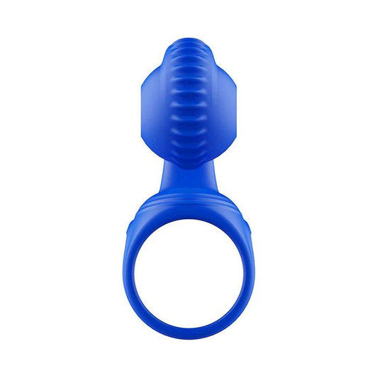 Adam & Eve ROCKIN & ROLLIN SNAIL Vibrating Couples Cage Blue Sex Toys For Couples