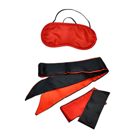 Adam & Eve SENSUAL SCARLET NIGHTS Bondage Kit Black/Red - Bondage Kits