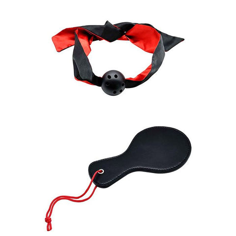 Adam & Eve SENSUAL SCARLET NIGHTS Bondage Kit Black/Red - Bondage Kits