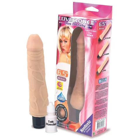 Excellent Power Duo Density Dildo Vibrator 16.6cm Vibrating Dildos