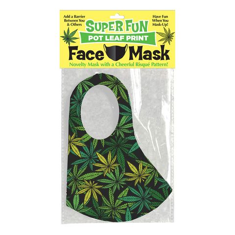 Little Genie Super Fun POT LEAF Novelty Face Mask - Masks And Blindfolds