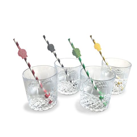 Little Genie Happy Fucking Birthday Tall Party Straws 8 Pack - Party Gifts and Novelties