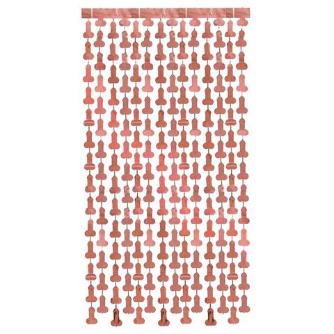 Little Genie Glitterati Novelty Party Penis Foil Curtains 2 Pack - Party Gifts and Novelties