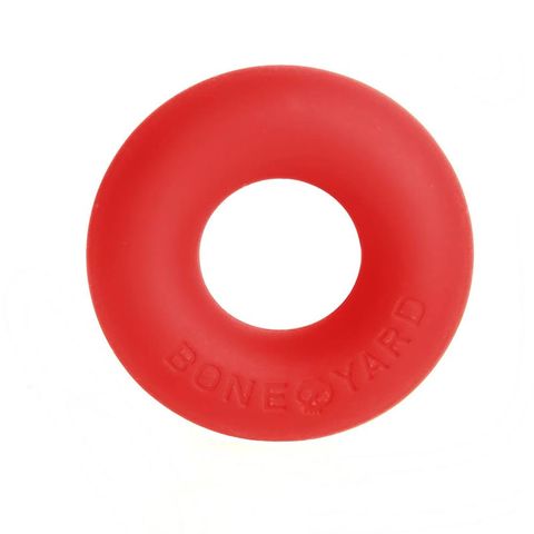 C1R Releasing Boneyard Ultimate Stretchy Silicone Cock Ring Red - Stretchy Cock Rings