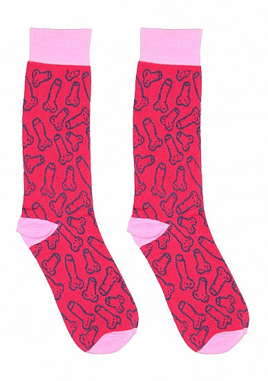 Shots Toys Cocky Print Sexy Premium Socks - Party Gifts and Novelties