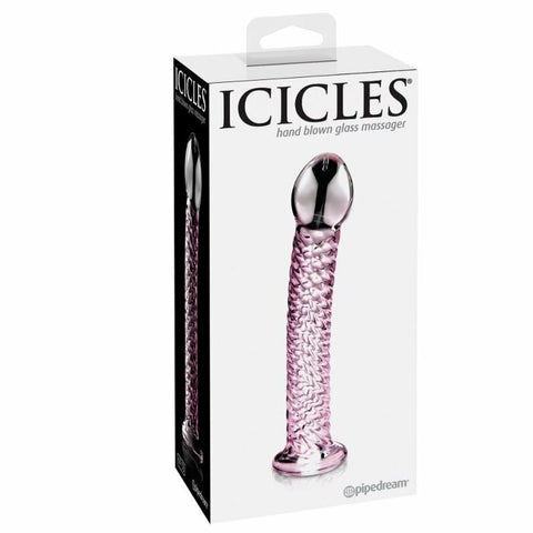 Pipedream Icicles No 53 Hand Blown Glass Dildo - Glass Sex Toys