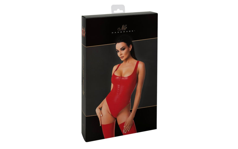 Noir Handmade Elysium Womens Bodysuit Red Her Fetish