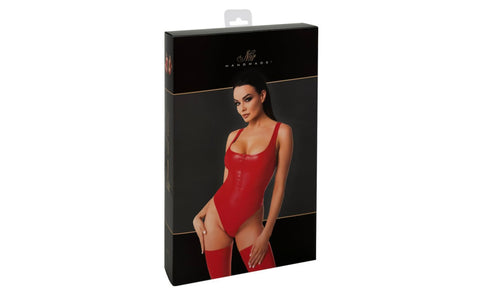Noir Handmade Elysium Womens Bodysuit Red - Her Fetish