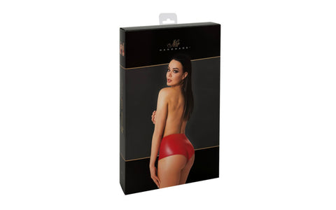 Noir Handmade Womens High-Waisted Mysteria Shorts Red - Her Fetish