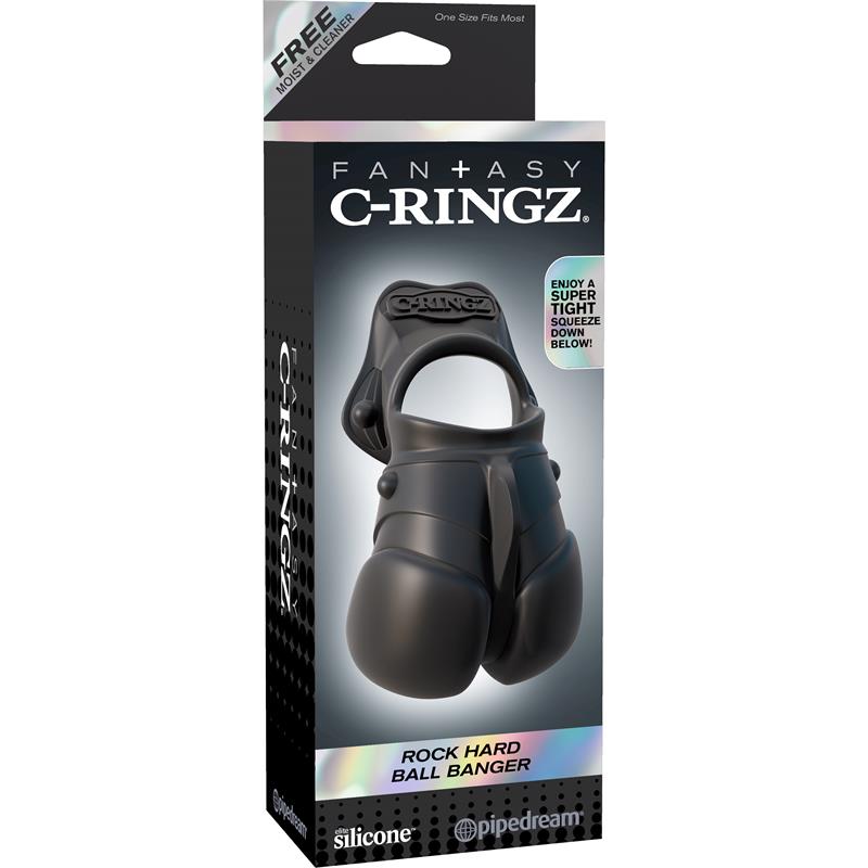 Pipedream Fantasy C-Ringz Rock Hard Ball Banger Cock Ring Cock Rings