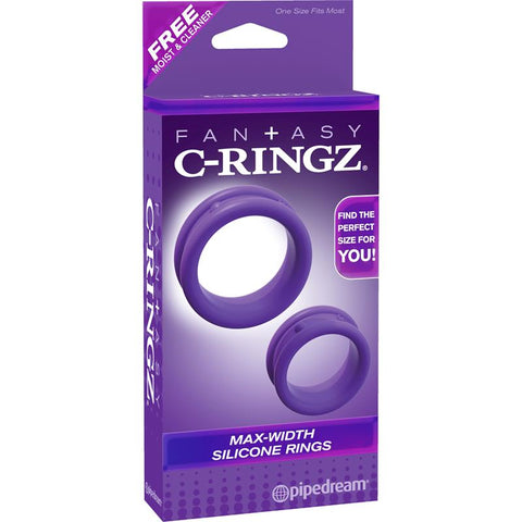 Pipedream Fantasy C-Ringz Max Width Silicone Cock Rings - Cock Rings