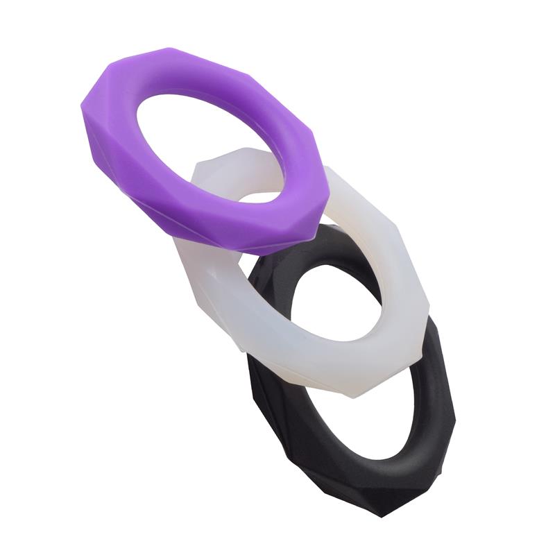 Pipedream Fantasy C-Ringz Silicone Designer Stamina Set Cock Rings
