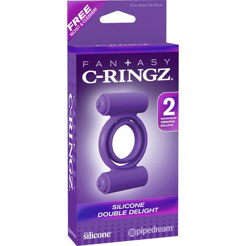 Pipedream Fantasy C-Ringz Silicone Double Delight Cock Ring - Cock Rings
