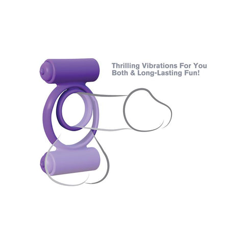 Pipedream Fantasy C-Ringz Silicone Double Delight Cock Ring - Cock Rings