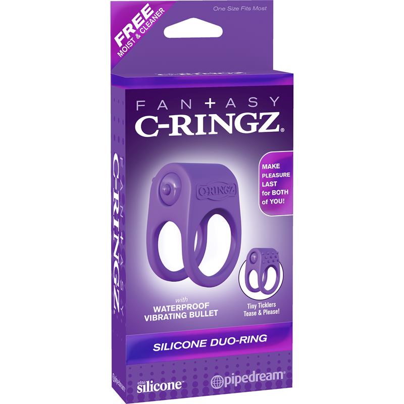 Pipedream Fantasy C-Ringz Silicone Duo Vibrating Cock Ring Vibrating Cock Rings