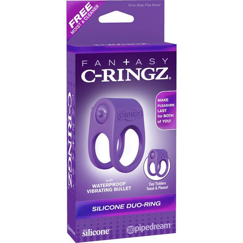 Pipedream Fantasy C-Ringz Silicone Duo Vibrating Cock Ring - Vibrating Cock Rings