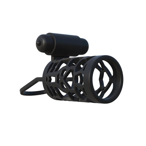 Pipedream Fantasy C-Ringz Thick Dick Silicone Vibrating Cage - Vibrating Cock Rings