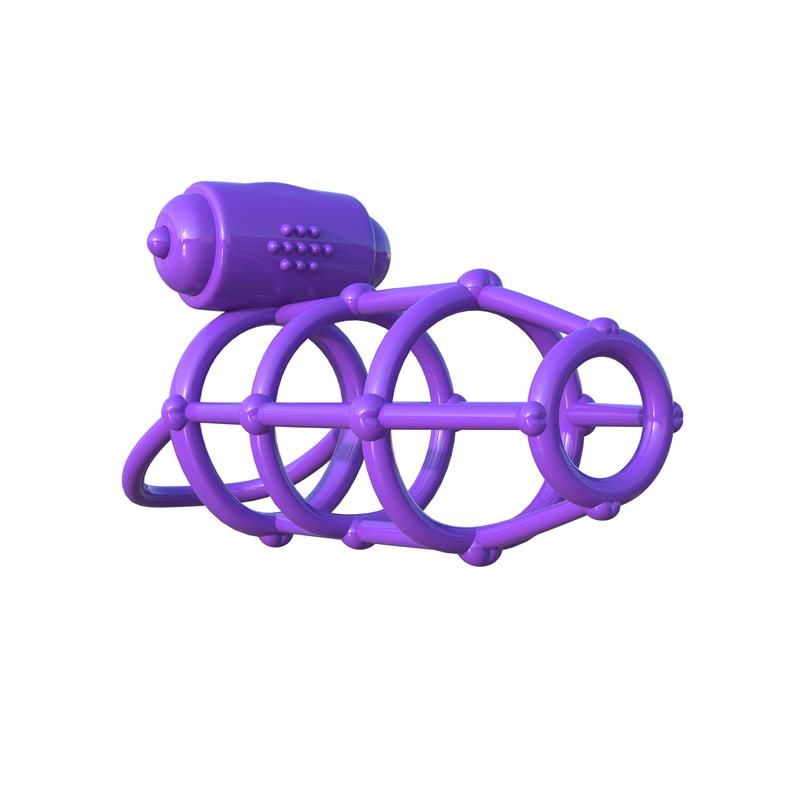 Pipedream Fantasy C-Ringz Vibrating Climax Cock Cage Cock Rings