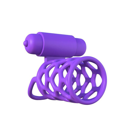 Pipedream Fantasy C-Ringz Vibrating Couples Cock Cage - Cock Rings