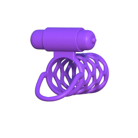 Pipedream Fantasy C-Ringz Vibrating Couples Cock Cage - Cock Rings