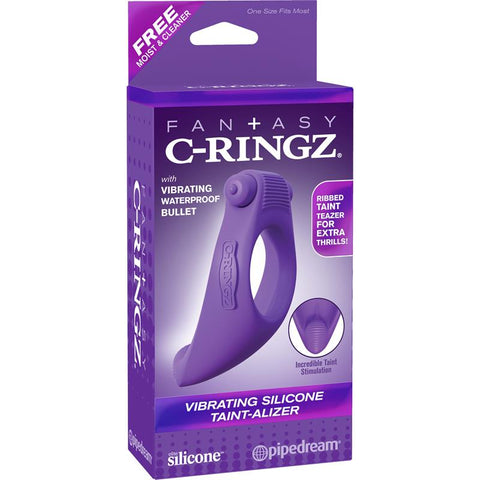 Pipedream Fantasy C-Ringz Vibrating Silicone Taint Alizer - Vibrating Cock Rings