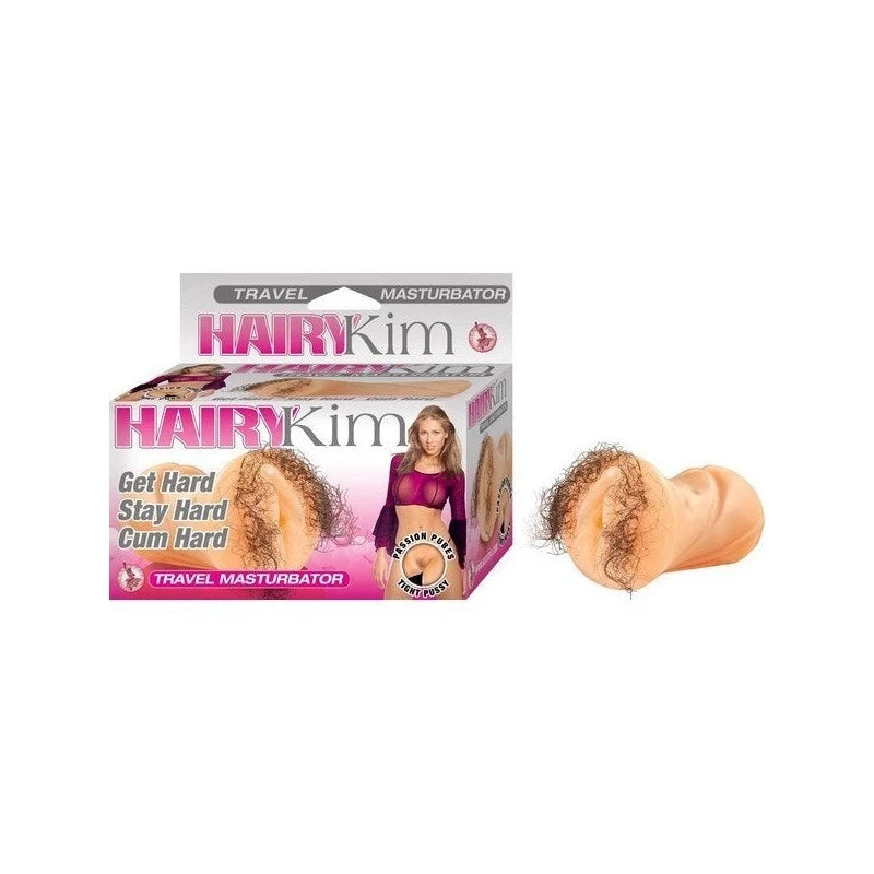 Lifelike Hairy Kim Compact Masturbator for Discreet Pleasure Masturbators and Strokers