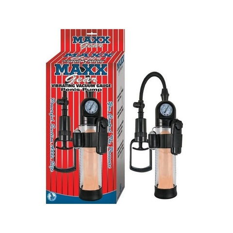 MAXX GEAR Vibrating Vacuum Gauge Penis Pump - Penis Pumps And Stretchers