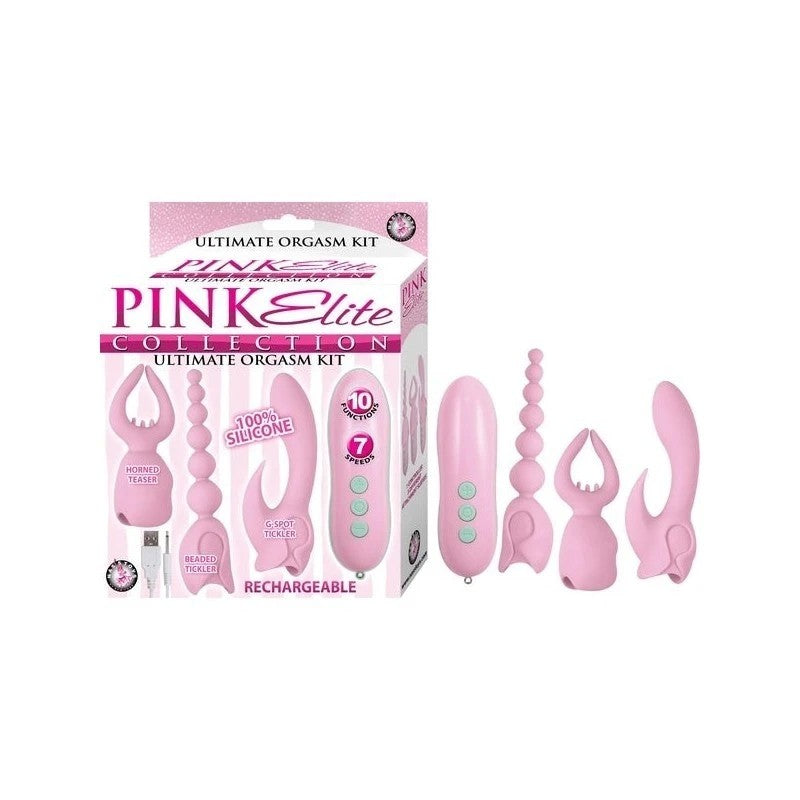 PINK ELITE - Versatile 3-in-1 Silicone Massage Orgasm Kit Sex Kits
