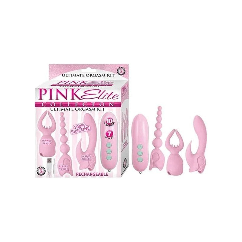 PINK ELITE - Versatile 3-in-1 Silicone Massage Orgasm Kit Sex Kits