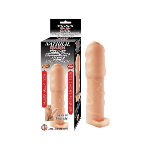 NATURAL REALSKIN Vibrating Xtender - Enhance Your Intimate Experience - Pumps, Extenders and Sleeves