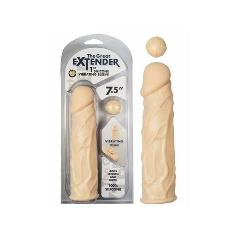 Nasstoys' Silicone Vibrating Penis Extender - Enhance Your Experience - Pumps, Extenders and Sleeves