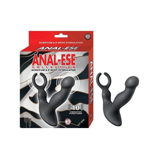 Dual-Stimulation Bliss - ANAL-ESE Rechargeable Silicone Massager - Prostate Toys