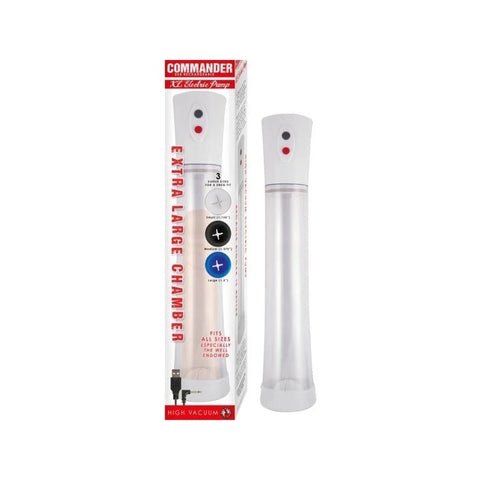 COMMANDER Deluxe Vacuum Penis Pump - Powerful, Waterproof, Rechargeable - Penis Pumps And Stretchers