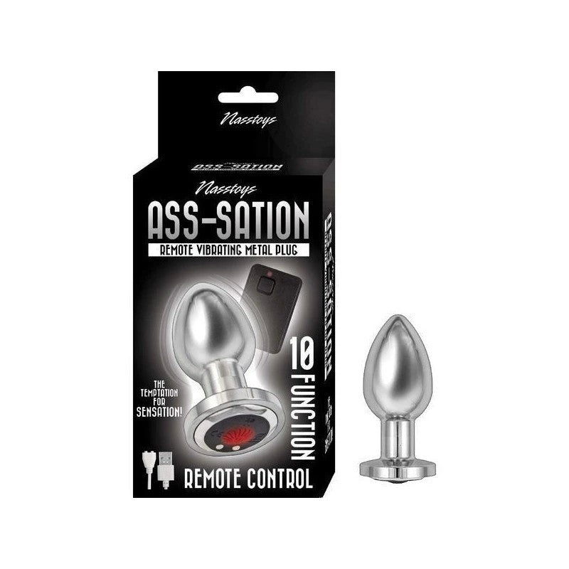 Nasstoys Premium Remote-Controlled Vibrating Metal Plug Butt Plugs