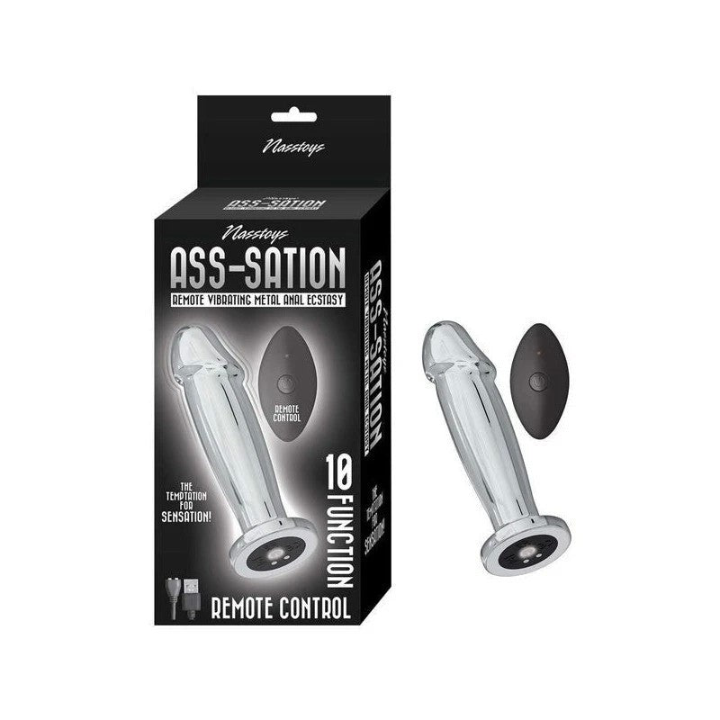 Nasstoys Ecstasy Remote Control Vibrating Metal Anal Plug Anal Vibrators