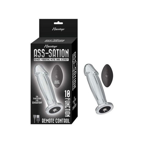 Nasstoys Ecstasy Remote Control Vibrating Metal Anal Plug - Anal Vibrators